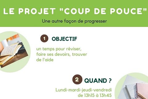 Dès lundi prochain, opération « Coup de pouce », une autre façon de progresser